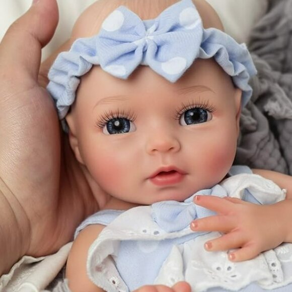 Lifelike Reborn Baby Dolls Girl Terry - 12 Inch Silicone Full Body Realistic - Picture 5 of 7